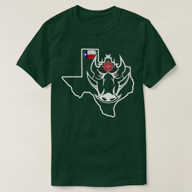 Texas Vild Boar Javelina Vild Hog T Shirt (Design framsida)