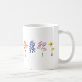 Texas Vild Flowers - Indian Paintbrush, Bluebonnet Kaffemugg
