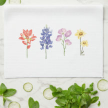 Texas Vild Flowers - Indian Paintbrush, Bluebonnet