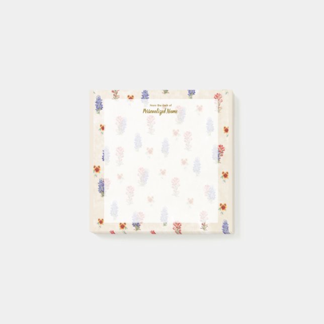 Texas Vild Flowers Post-it Block (Framsida)