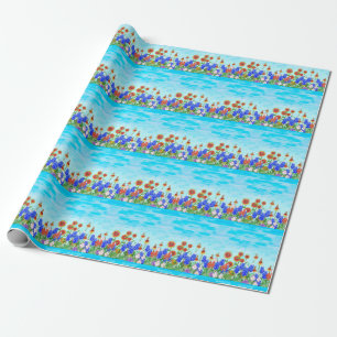 Texas vildblommabluebonnet som slår in papper presentpapper