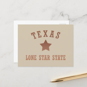 Texas vintage för ensamstjärna helg vykort