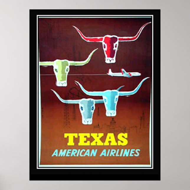 Texas Vintage resor poster (Framsidan)
