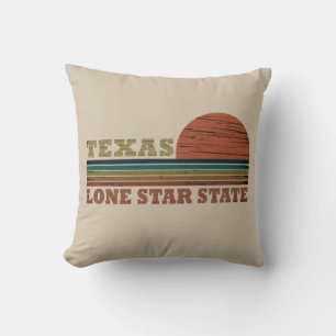 Texas vintage sunset kudde