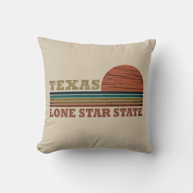 Texas vintage sunset kudde (Framsida)