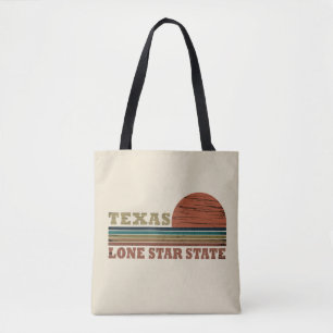 Texas vintage sunset tygkasse