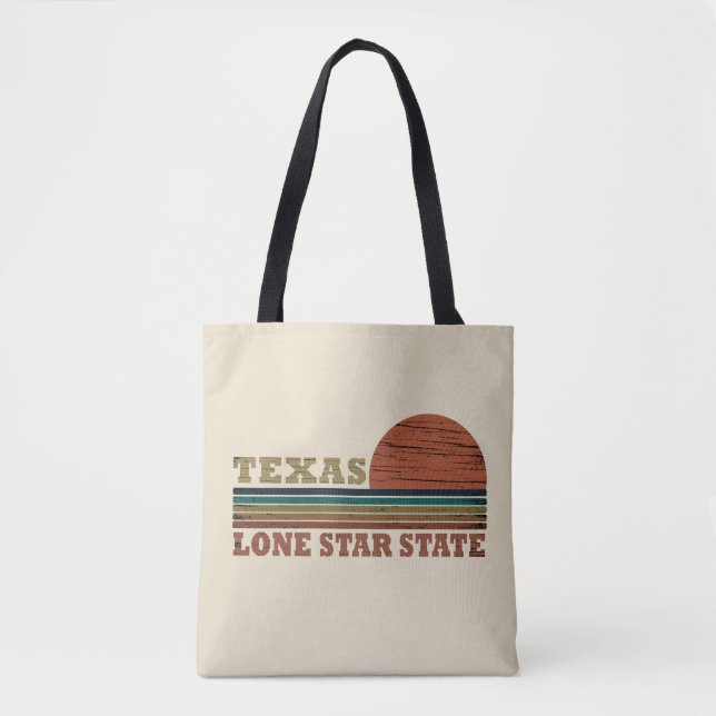 Texas vintage sunset tygkasse (Framsida)
