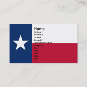 TEXAS visitkortar Visitkort