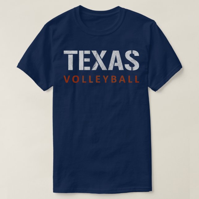 Texas Volleyball-Vintagen i nöd 3 T Shirt (Design framsida)