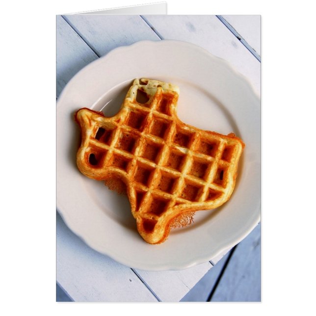 Texas Waffle Hälsningskort (Framsidan)
