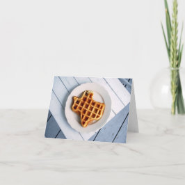 Texas Waffle Notecard Kort