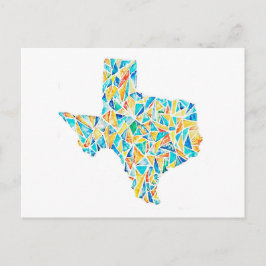 Texas Watercolor Anpassade Postcard Vykort