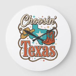 Texas Western Vintage Cowgirl Grafisk T-Shirt Desi Stor Klocka