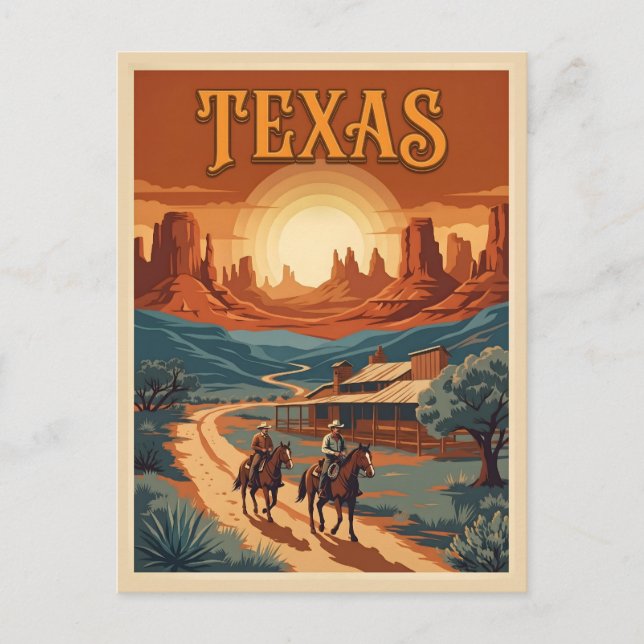 Texas Western Vykort (Framsida)