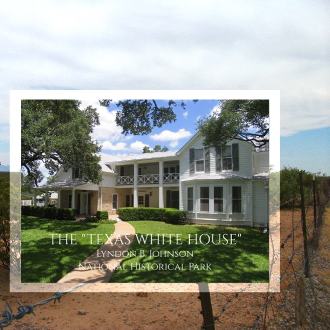 Texas White House, Lyndon B. Johnson NHP Postcard Vykort (Skapare uppladdad)
