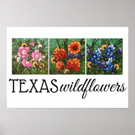 "Texas Wildblommor" 16,5" x 11" Poster