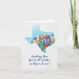 Texas Wildblommor kommer bra Kort