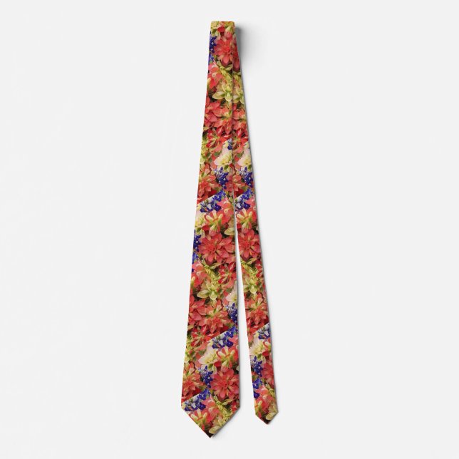Texas Wildblommor Neck Tie Slips (Framsida)