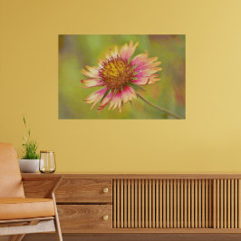 Texas Wildflower Indisk filt Eldhjul Konst Poster