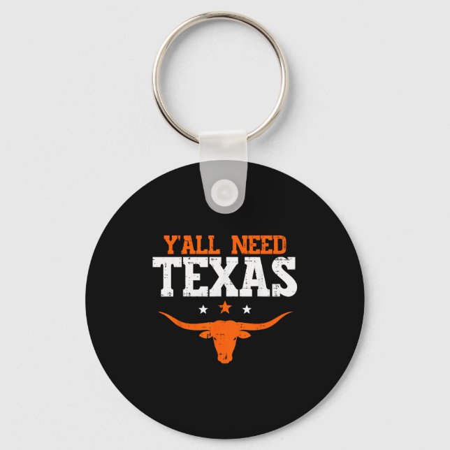 Texas Women Kids Men Boys Girls Youth Teen  Nyckelring (Framsida)