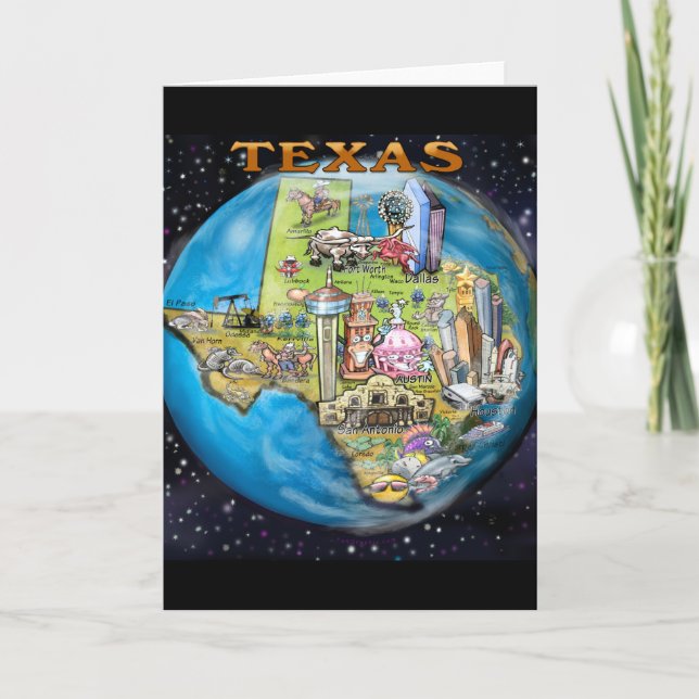 Texas World Card Kort (Framsida)