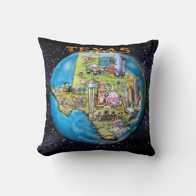 Texas World Dekorativ kudde (Framsida)