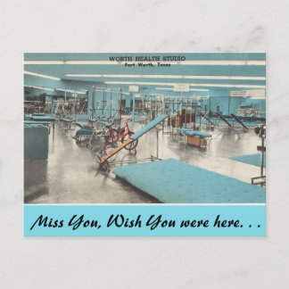 Texas, Worth Health Studio, Fort Worth Vykort