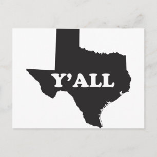 Texas Yall Vykort