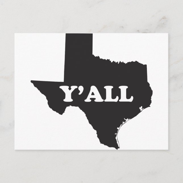 Texas Yall Vykort (Framsida)
