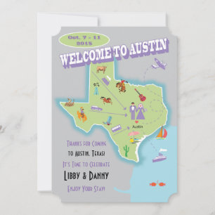 Texasbröllop Libby Inbjudningar