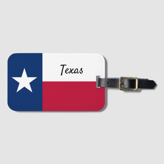 Texasflagga  bagagebricka (Framsida horisontal)