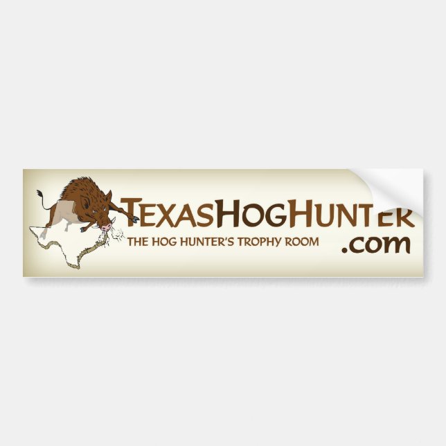 TexasHogHunter.com bildekal (Framsidan)
