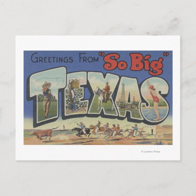 TexasLarge Brev Scenes 2 Vykort (Framsida)