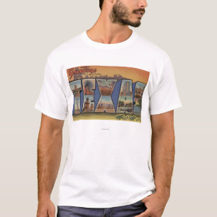 TexasLarge brevplatser 3 T Shirt