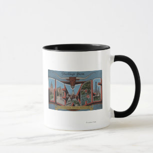 TexasLarge brevplatser Mugg