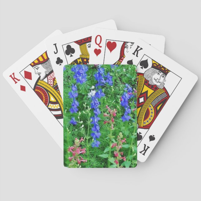 Texasvilda blommor casinokort (Baksidan)