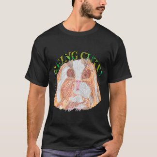 TEXEL GUINEA PIG BEING CUTE T SHIRT
