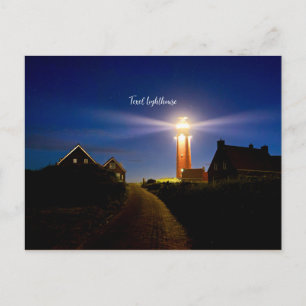 Texelfyr, fotografi av natt vykort
