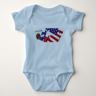 TeXit Coin Baby Blå T Shirt