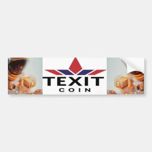 TeXit Coin Mine TXC och miss inte riden Bildekal