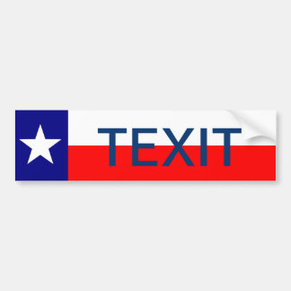 TEXIT Texas Exit the Union Secede Republic Bildekal
