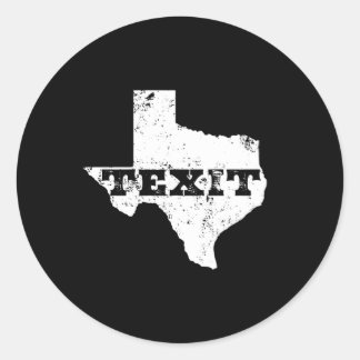 Texit - Texas - Texans for Secession Runt Klistermärke