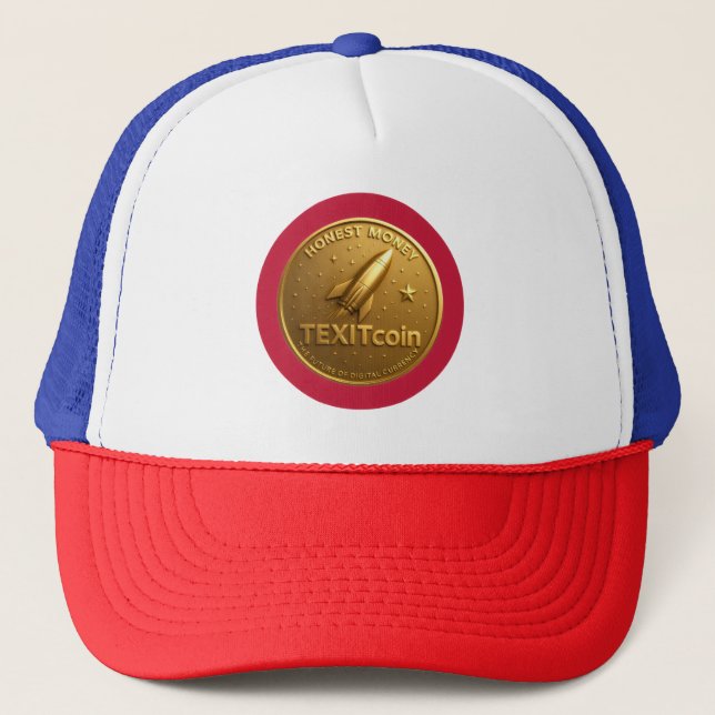 TexitCoin Official Logo On Back Coin on Front Keps (Framsida)