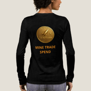 TexitCoin Officiella Logo på Framsidan med pussel T Shirt