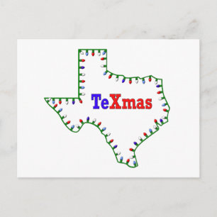 TeXmas Ljus Helg Vykort