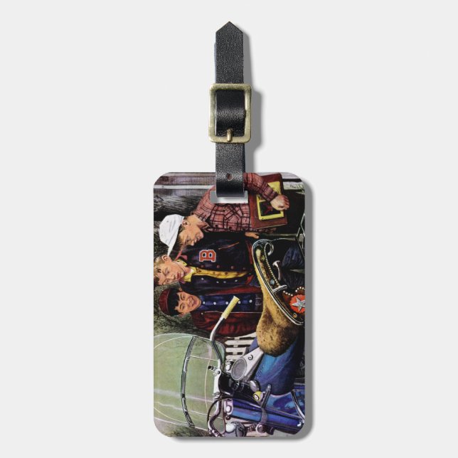 Texs motorcykel bagagebricka (Vertikal Framsida)