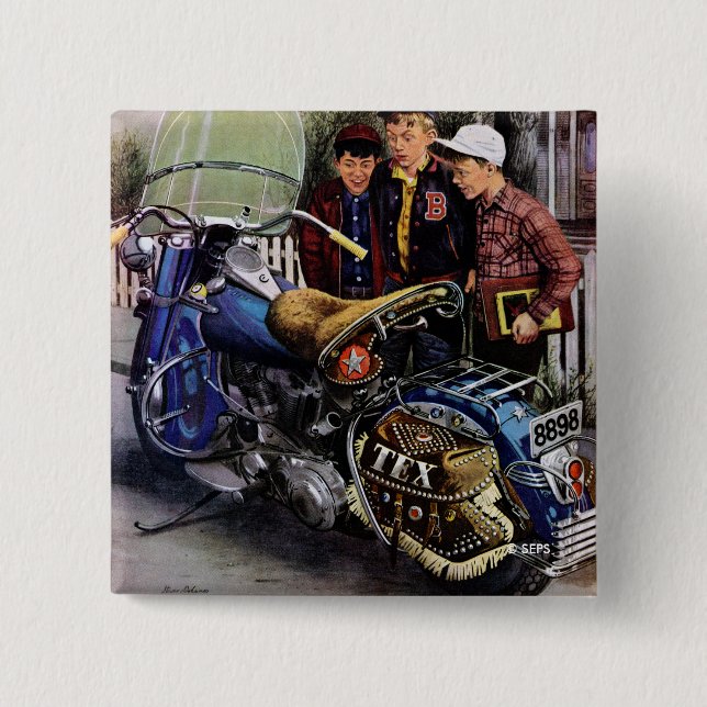 Texs motorcykel knapp (Framsida)