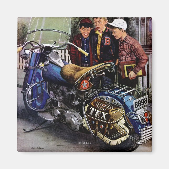 Texs motorcykel magnet (Framsidan)