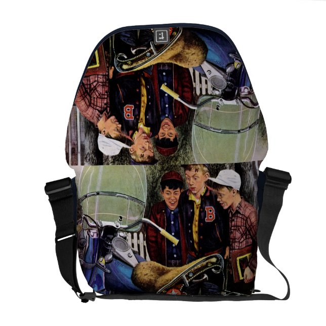 Texs motorcykel messenger bag (Öppen Baksida)