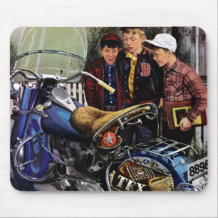 Texs motorcykel musmatta